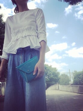 「STUNNING LURE（スタニングルアー）のアイテム（財布/小物）」を使った、ASAKOさん（レディース・167cm）の夏コーディネート