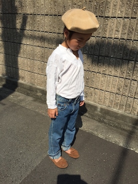 「リーバイス501」｜「アイテム（その他）」を使った、koyukiさん（キッズ・100cm）の夏コーディネート