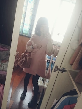 「osewaya」｜「アイテム（ダッフルコート）」を使った、まいにゃん💜さん（レディース・164cm）の冬コーディネート