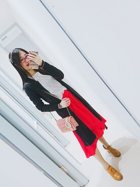 「アイテム（ブーティ）」を使った、まいにゃん💜さん（レディース・164cm）の秋コーディネート