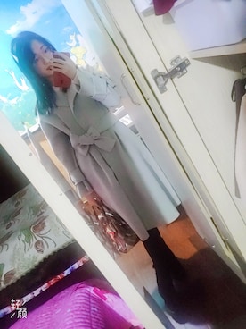 「日系极简」｜「アイテム（フレグランス）」を使った、まいにゃん💜さん（レディース・164cm）の冬コーディネート