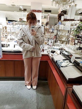 「179/WG（イチナナキュウダブルジー）のアイテム（ジャケット/アウター）」を使った、うゆさん（レディース・152cm）の秋コーディネート