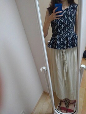 「topic luxe（トピックラックス）のアイテム」を使った、りんごさん（レディース・174cm）の夏コーディネート