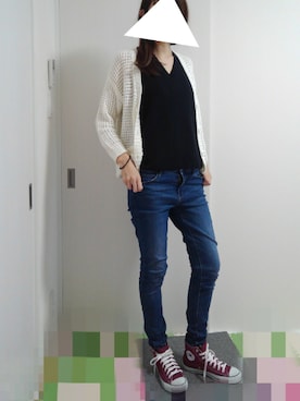 「Dip Drops（Dip Drops）のアイテム」を使った、りんごさん（レディース・174cm）の秋コーディネート