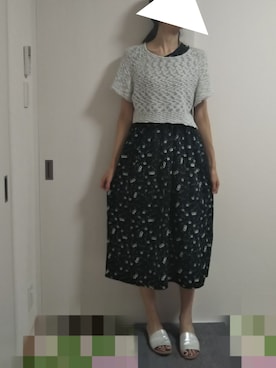 「Color（カラー）のアイテム（ワンピース）」を使った、りんごさん（レディース・174cm）の夏コーディネート
