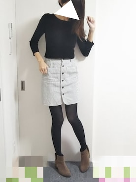 りんごさん（レディース・174cm）の冬コーディネート