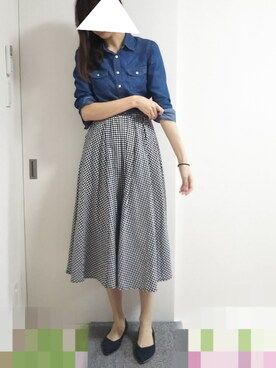 「Color（カラー）のアイテム」を使った、りんごさん（レディース・174cm）の春コーディネート