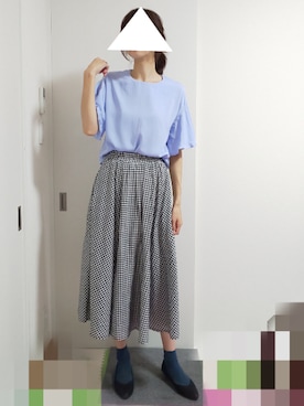 「Color（カラー）のアイテム」を使った、りんごさん（レディース・174cm）の秋コーディネート