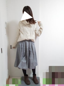 りんごさん（レディース・174cm）の冬コーディネート