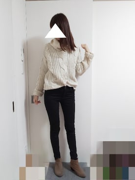 りんごさん（レディース・174cm）の冬コーディネート