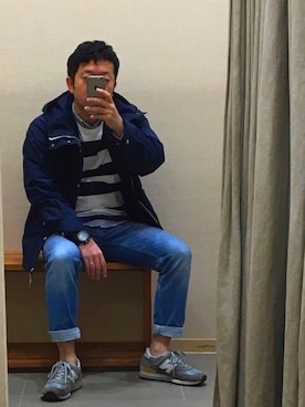 「お散歩」｜「アイテム（その他）」を使った、kntrさん（メンズ・168cm）の春コーディネート