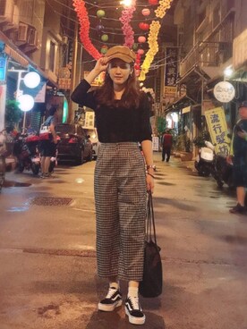 「老街」｜曾宥さん（レディース・159cm）の冬コーディネート