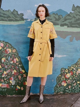 「OPENING CEREMONY（オープニングセレモニー）のアイテム（ワンピース/ドレス）」を使った、i_am_yuiさん（レディース・163cm）の春コーディネート