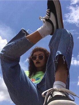 「UNIF（ユニフ）のアイテム（パンツ）」を使った、i_am_yuiさん（レディース・163cm）の夏コーディネート