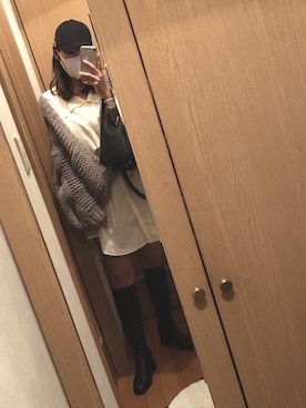 「A part by（アパートバイ）のアイテム（その他アウター）」を使った、Kさん（レディース・159cm）の春コーディネート