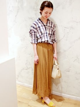 Chikaさん（レディース・158cm）の春コーディネート