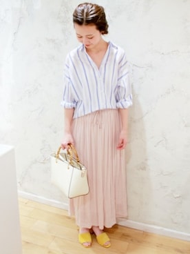 Chikaさん（レディース・158cm）の春コーディネート