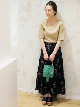 Chikaさん（レディース・158cm）の春コーディネート