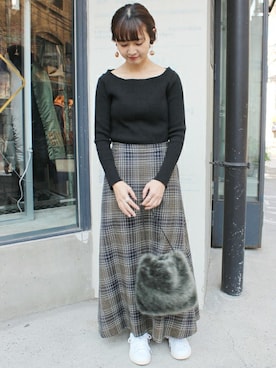 Chikaさん（レディース・158cm）の冬コーディネート