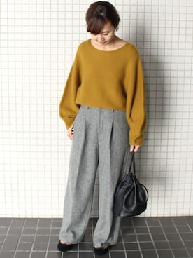 Chikaさん（レディース・158cm）の冬コーディネート