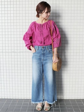 Chikaさん（レディース・158cm）の冬コーディネート