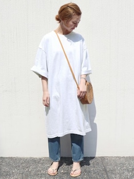 「SLOBE IENA（スローブイエナ）のアイテム（ワンピース/ドレス）」を使った、Chikaさん（レディース・158cm）の春コーディネート