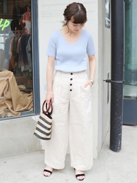 Chikaさん（レディース・158cm）の春コーディネート