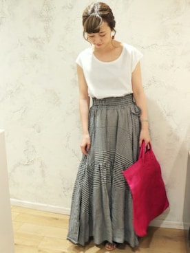 Chikaさん（レディース・158cm）の春コーディネート