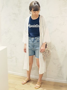 Chikaさん（レディース・158cm）の春コーディネート