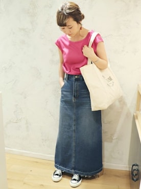 Chikaさん（レディース・158cm）の春コーディネート