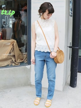 Chikaさん（レディース・158cm）の春コーディネート