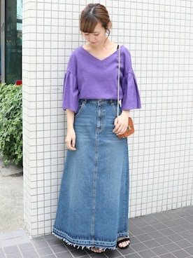 Chikaさん（レディース・158cm）の夏コーディネート