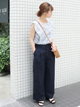 Chikaさん（レディース・158cm）の夏コーディネート