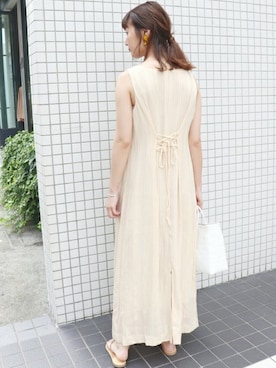 「SLOBE IENA（スローブイエナ）のアイテム（ビーチサンダル）」を使った、Chikaさん（レディース・158cm）の夏コーディネート