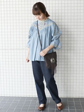 Chikaさん（レディース・158cm）の夏コーディネート