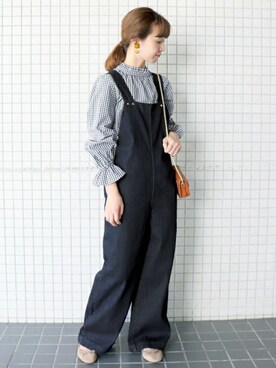SLOBE IENA(スローブイエナ)の「デニムオーバーオール◇(サロペット