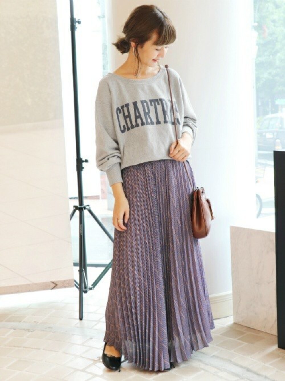 イエナ いただこ チェックプリーツスカート(2018) 