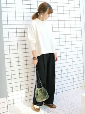 Chikaさん（レディース・158cm）の冬コーディネート