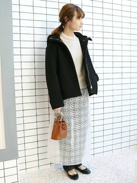 Chikaさん（レディース・158cm）の冬コーディネート