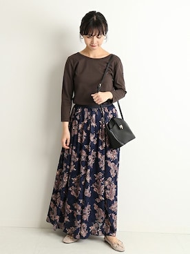 「SLOBE IENA（スローブイエナ）のアイテム（バレエシューズ）」を使った、Chikaさん（レディース・158cm）の夏コーディネート
