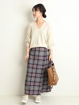 Chikaさん（レディース・158cm）の秋コーディネート