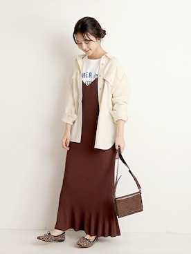 「SLOBE citron.（スローブシトロン）のアイテム」を使った、Chikaさん（レディース・158cm）の秋コーディネート