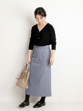 「SLOBE IENA（スローブイエナ）のアイテム（ローファー）」を使った、Chikaさん（レディース・158cm）の秋コーディネート