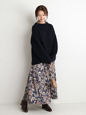 Chikaさん（レディース・158cm）の秋コーディネート