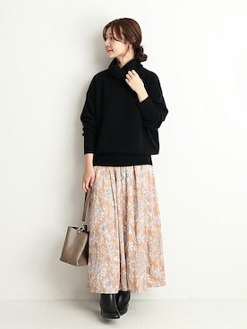 Chikaさん（レディース・158cm）の冬コーディネート