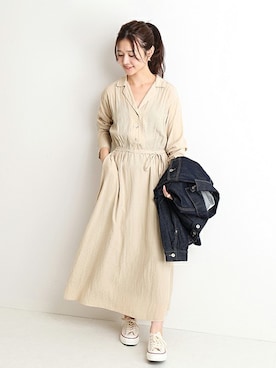 Chikaさん（レディース・158cm）の冬コーディネート