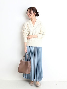 スローブイエナ ファインウールスキッパープルオーバー SLOBE IENA（スローブイエナ）の「ファインウールスキッパープル