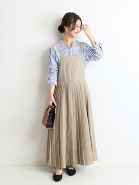 「SLOBE IENA（スローブイエナ）のアイテム（その他シューズ）」を使った、Chikaさん（レディース・158cm）の冬コーディネート