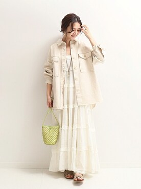 「SLOBE IENA（スローブイエナ）のアイテム（ブルゾン）」を使った、Chikaさん（レディース・158cm）の冬コーディネート