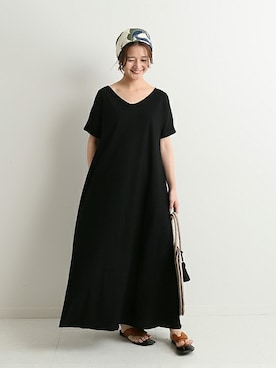 「SLOBE IENA（スローブイエナ）のアイテム（ワンピース/ドレス）」を使った、Chikaさん（レディース・158cm）の春コーディネート